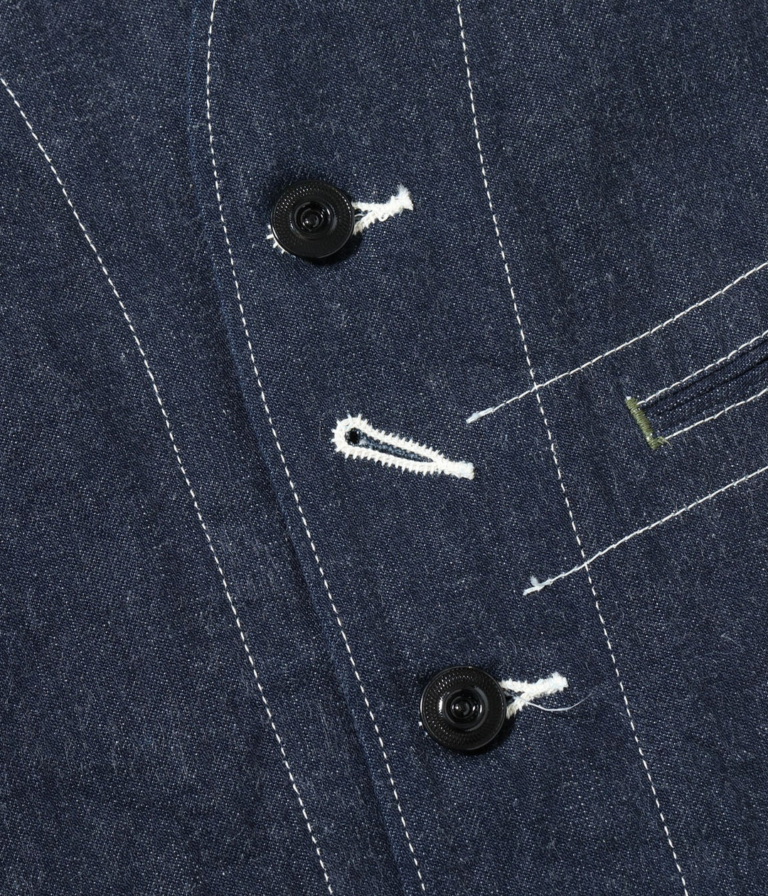 Sugar Cane, Work Vest, Blue Denim – Wardrobe 19