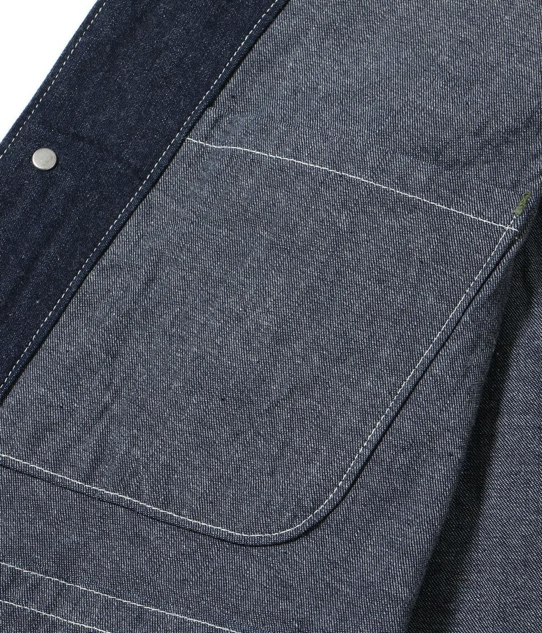 Sugar Cane, Work Vest, Blue Denim – Wardrobe 19