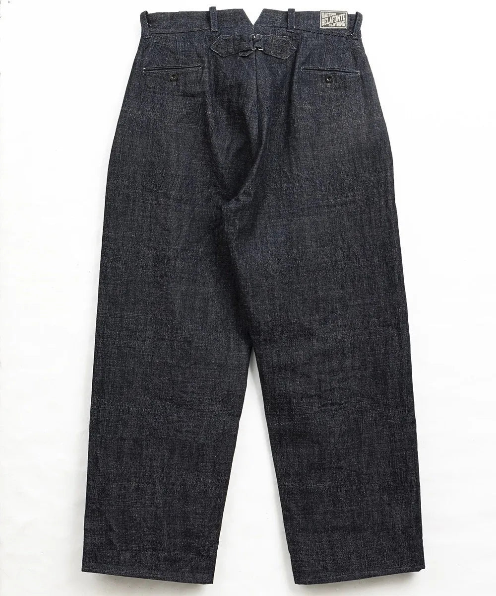 Belafonte Ragtime Clothing, Hiback Trouser Buckle Back, Indigo