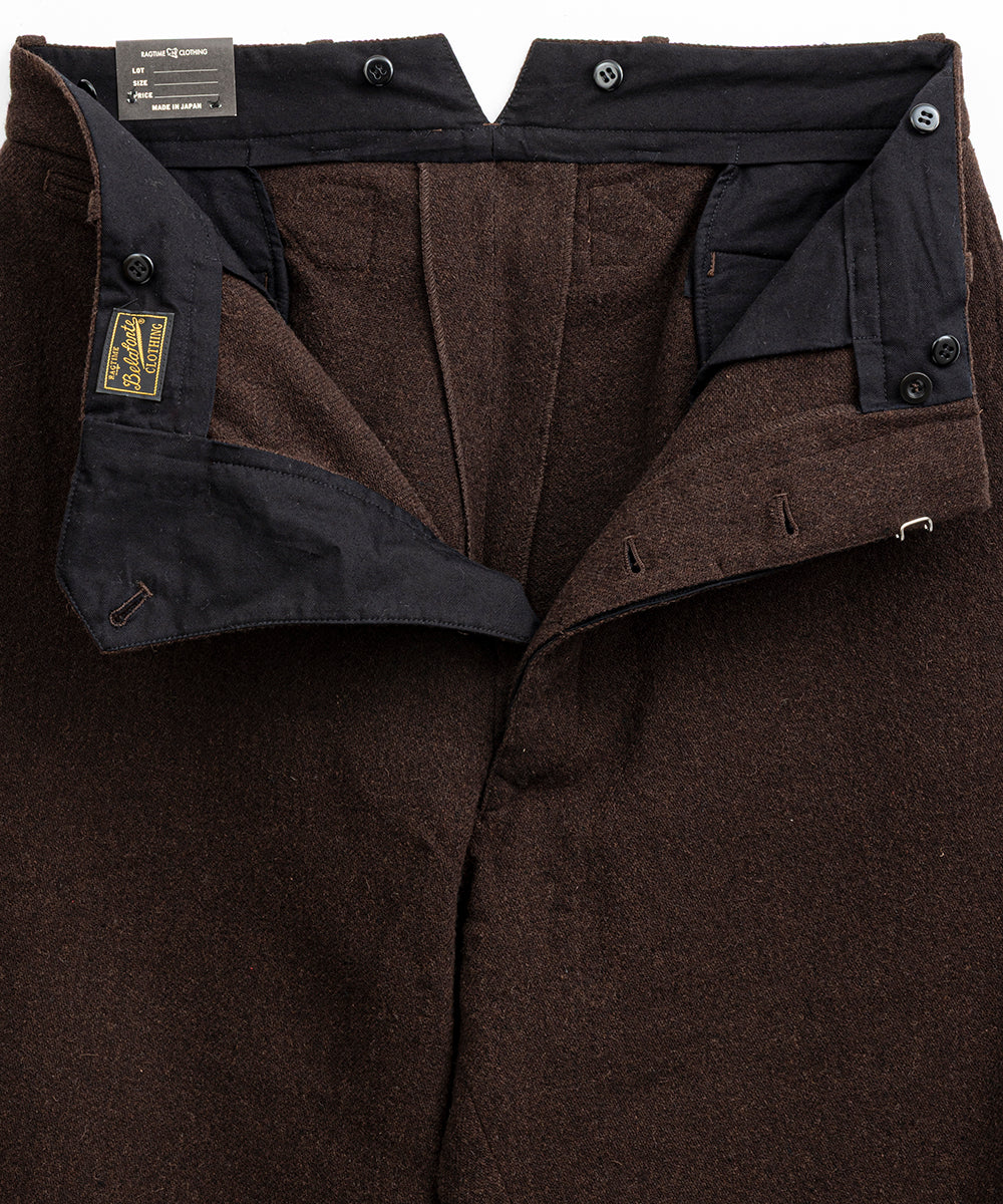 Belafonte Ragtime Clothing, Hiback Trousers Worn Yarn Wool 29-5