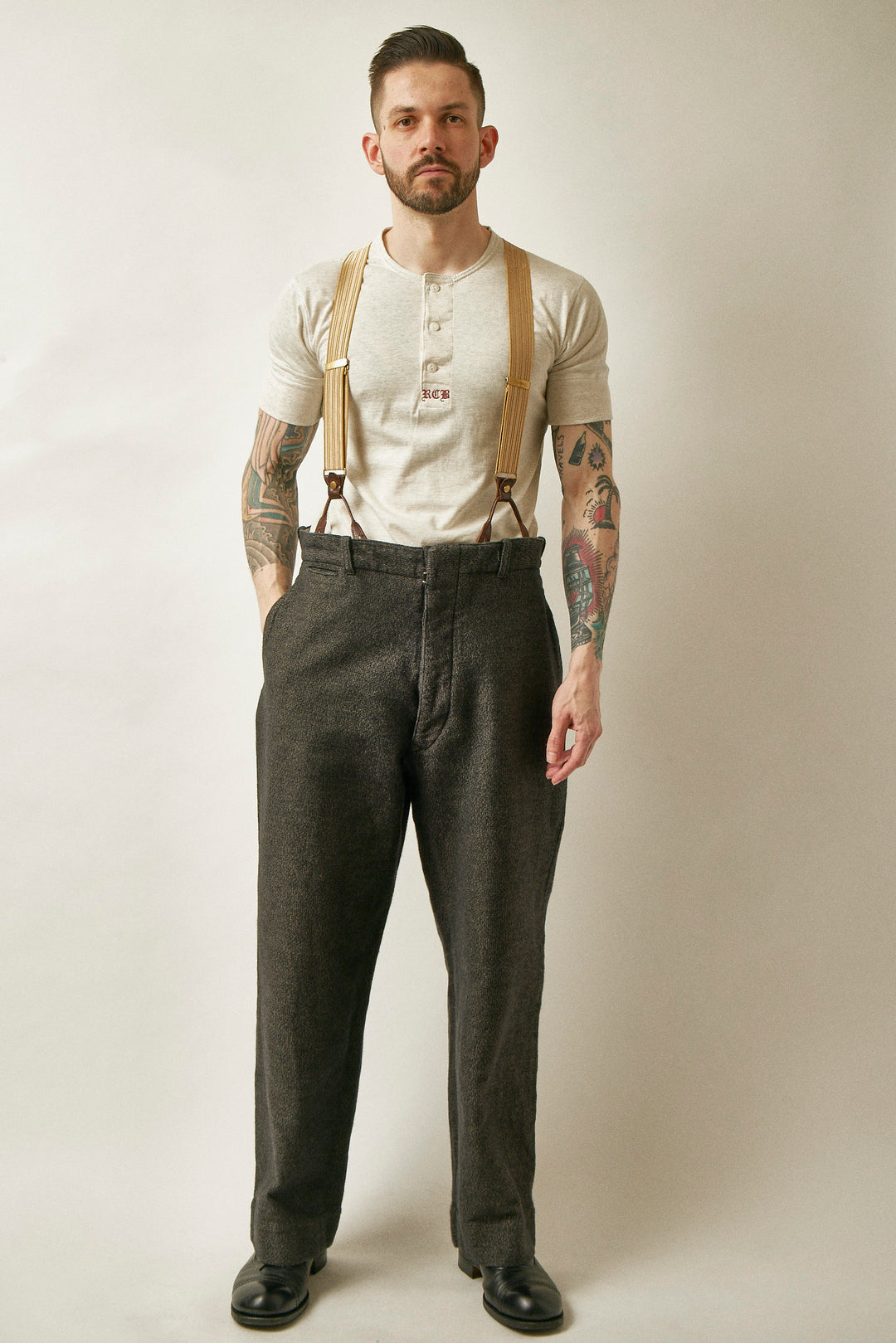 Belafonte Ragtime Clothing, Hiback Trouser, Heather Black