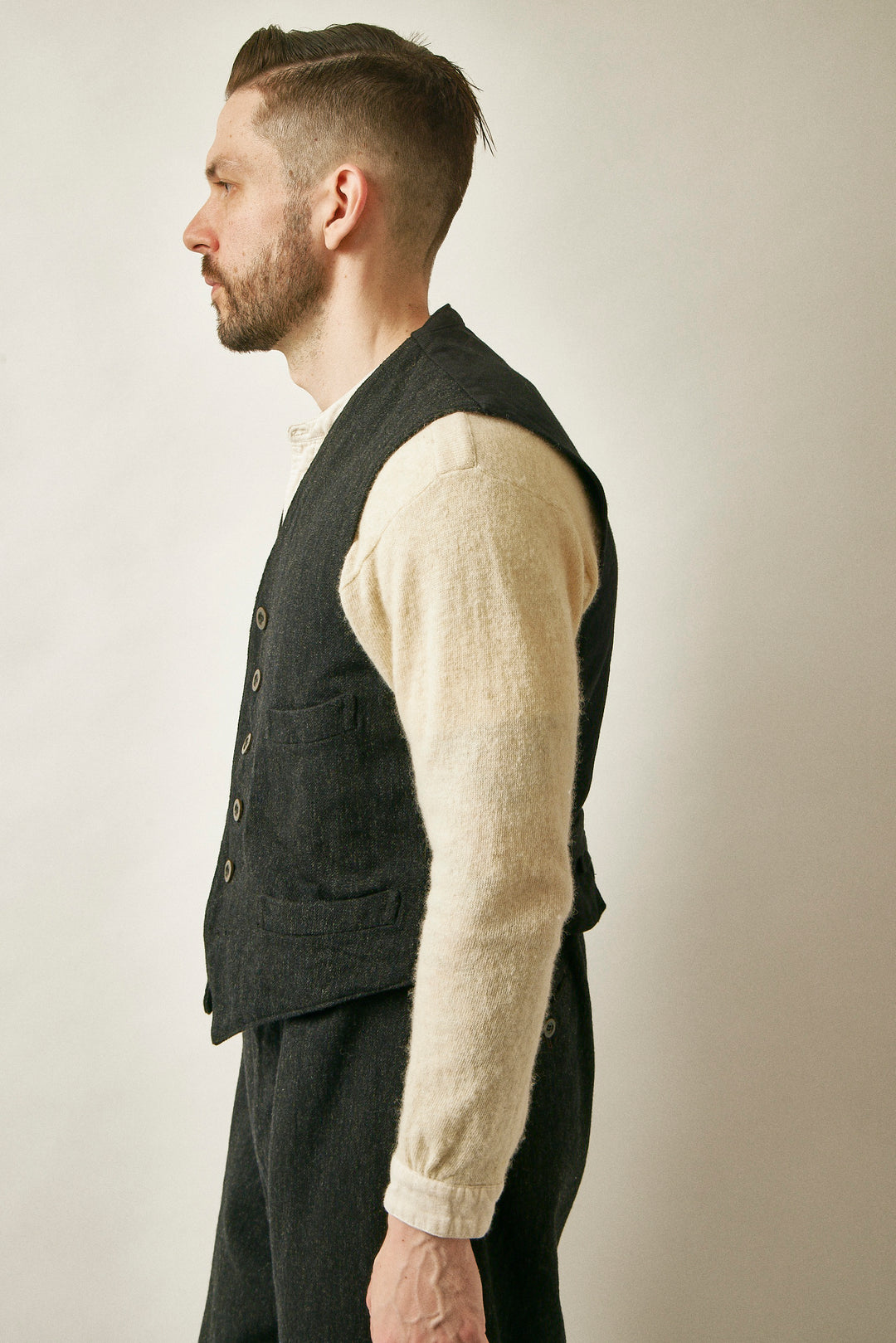 Belafonte Ragtime Clothing, Service Vest, Mix Serge 27-14