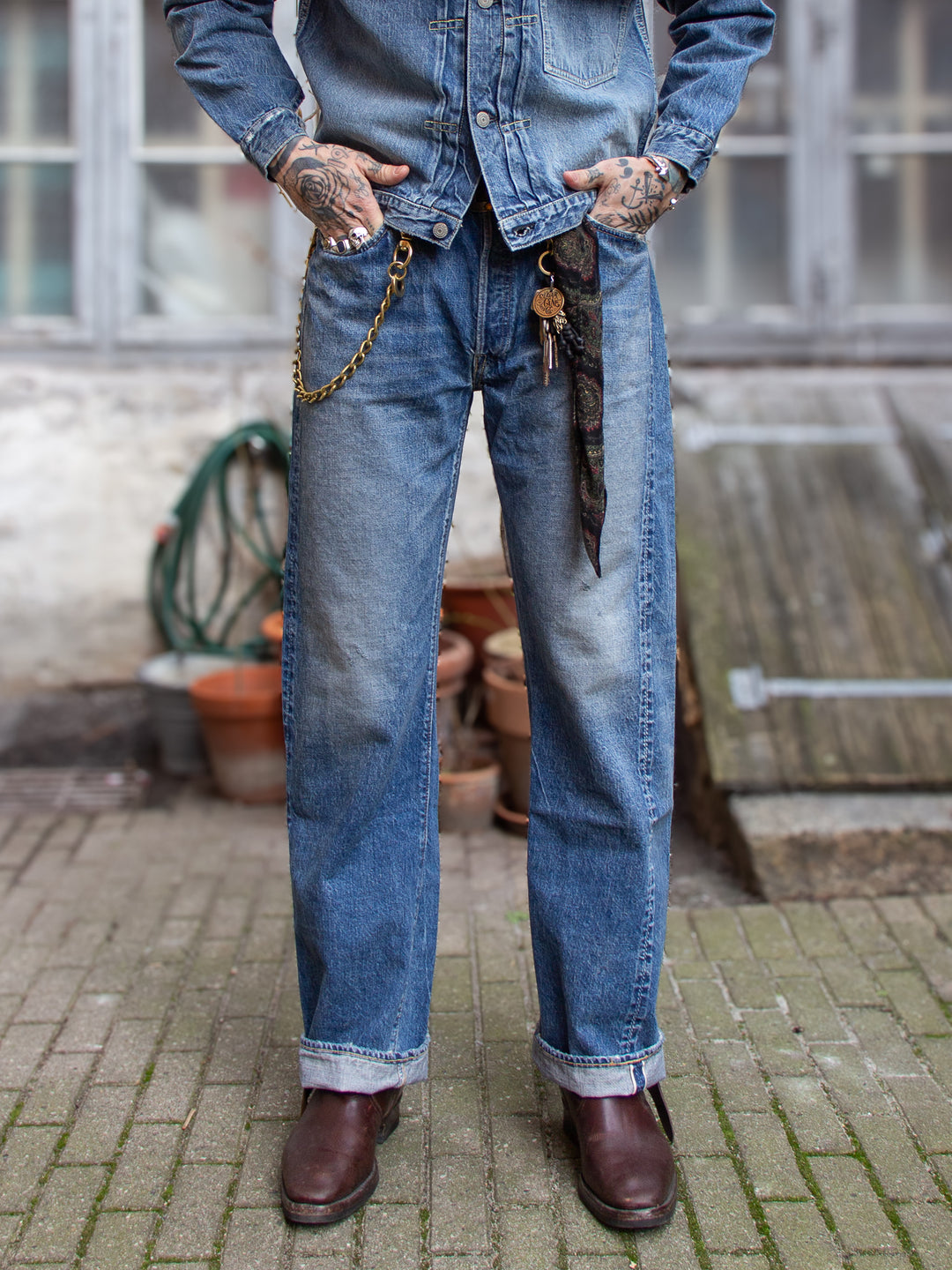 パンツ FULLCOUNT / JUNGLE CLOTH TAPEREDTROUSERS FULLCOUNT（フルカウント）の「Jungle Cloth Tapered Trousers