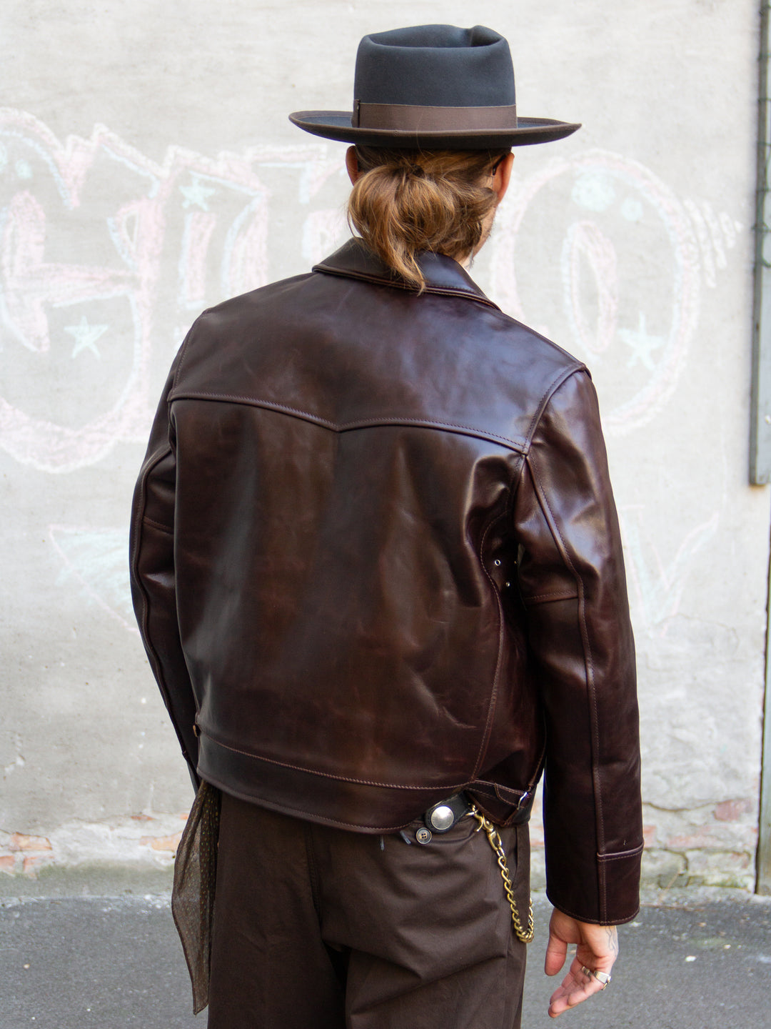 Aero Leather Clothing, Original Highwayman, Brown CXL