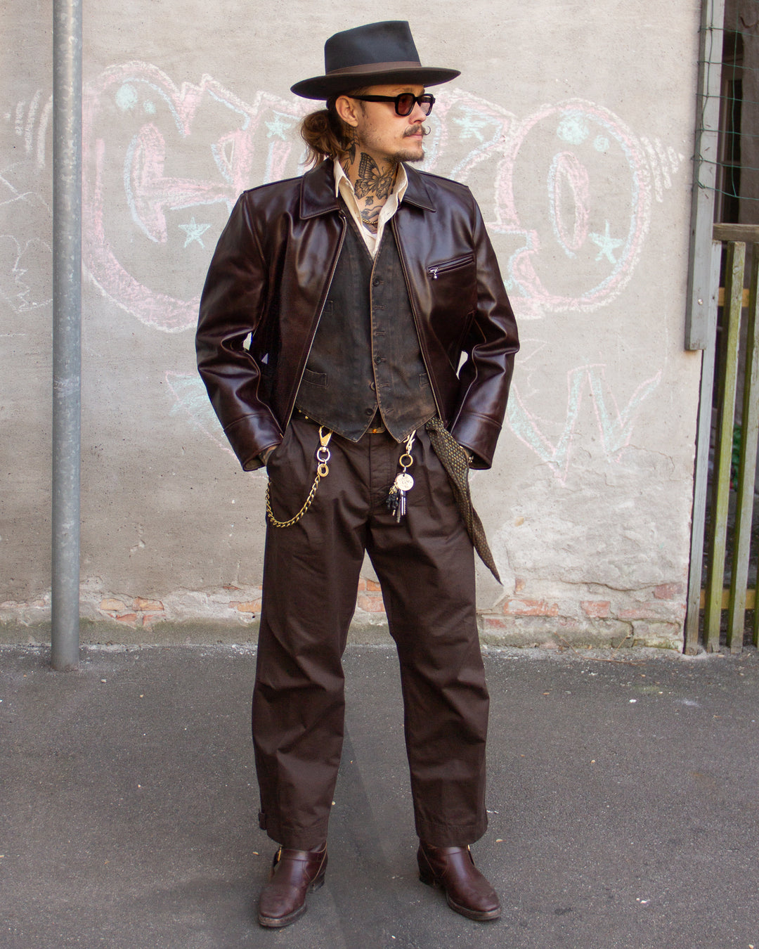 Aero Leather Clothing, Original Highwayman, Brown CXL Horsehide