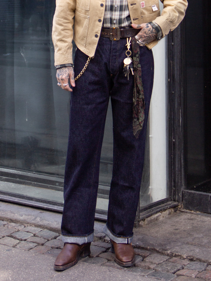 Sugar Cane, 13oz. Denim Waist Overalls 2025 Model (Wide Leg