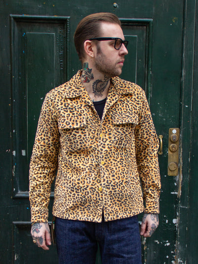 Style Eyes, Leopard Corduroy Shirt, Yellow