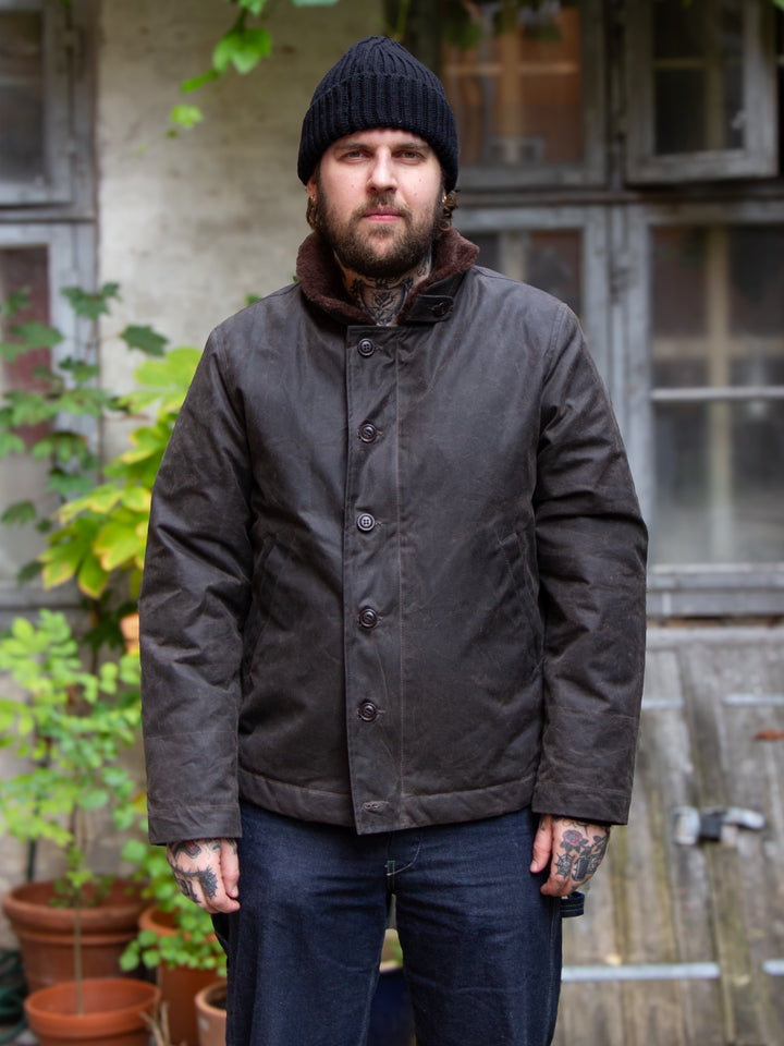 MANIFATTURA CECCARELLI ワックスジャケット ブラウン40 Manifattura Ceccarelli mountain jacket Manifattura Ceccarelli