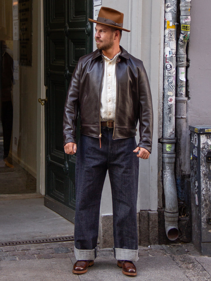 Aero Leather Clothing, Original Hercules, Brown Jerky