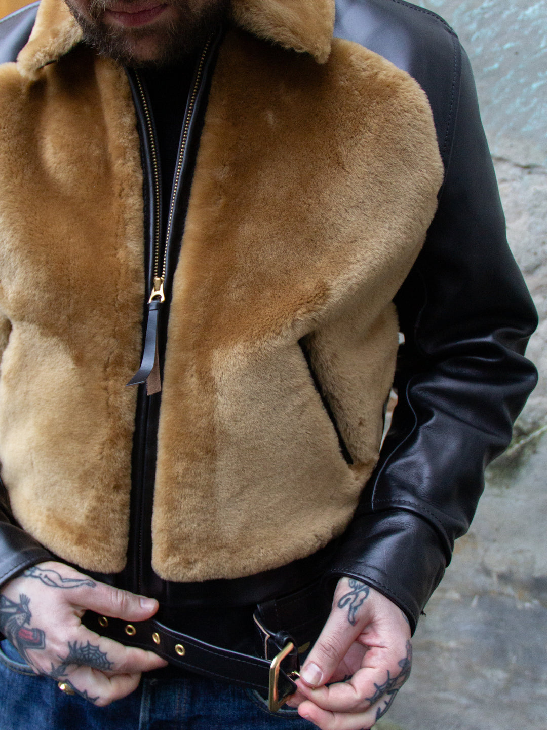 Aero Leather Clothing, Grizzly, Black Chromexcel Horsehide (MTO