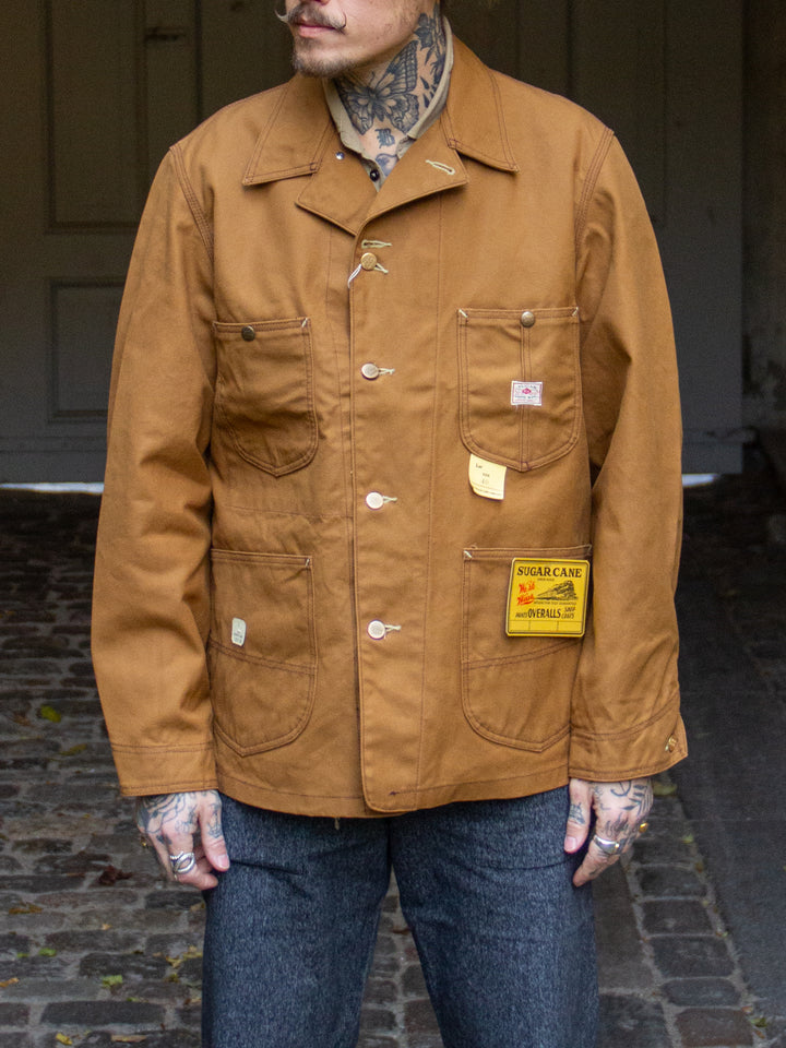 Sugar Cane, Work Coat, Brown Duck Canvas – Wardrobe 19