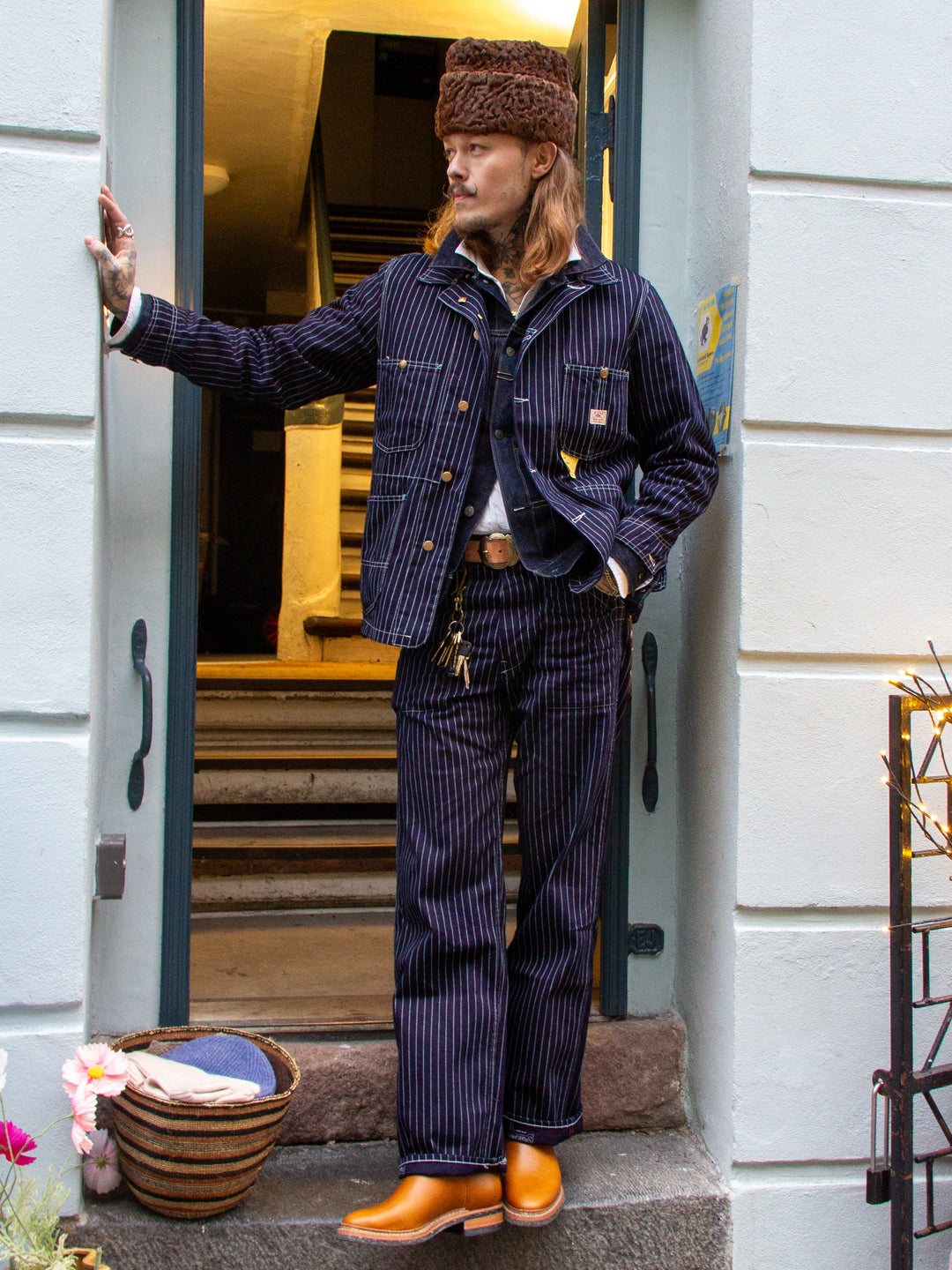 Sugar Cane, Work Coat, Wabash Stripe – Wardrobe 19