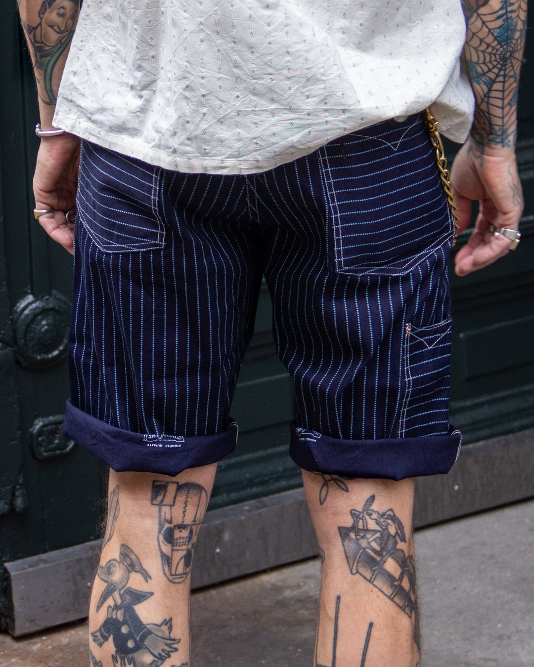 Sugar Cane, Zip Fly Shorts, Wabash Stripe – Wardrobe 19