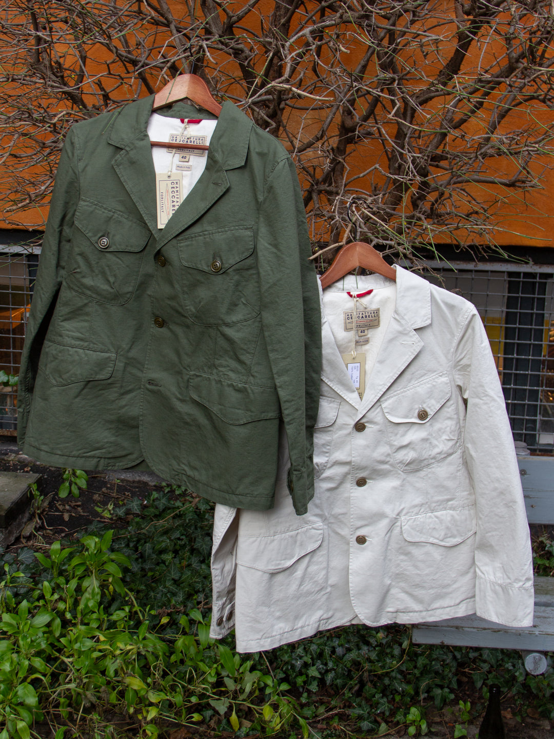 MANIFATTURA CECCARELLI ミリタリージャケット 42 Manifattura Ceccarelli, Bush Jacket, Olive – Wardrobe 19