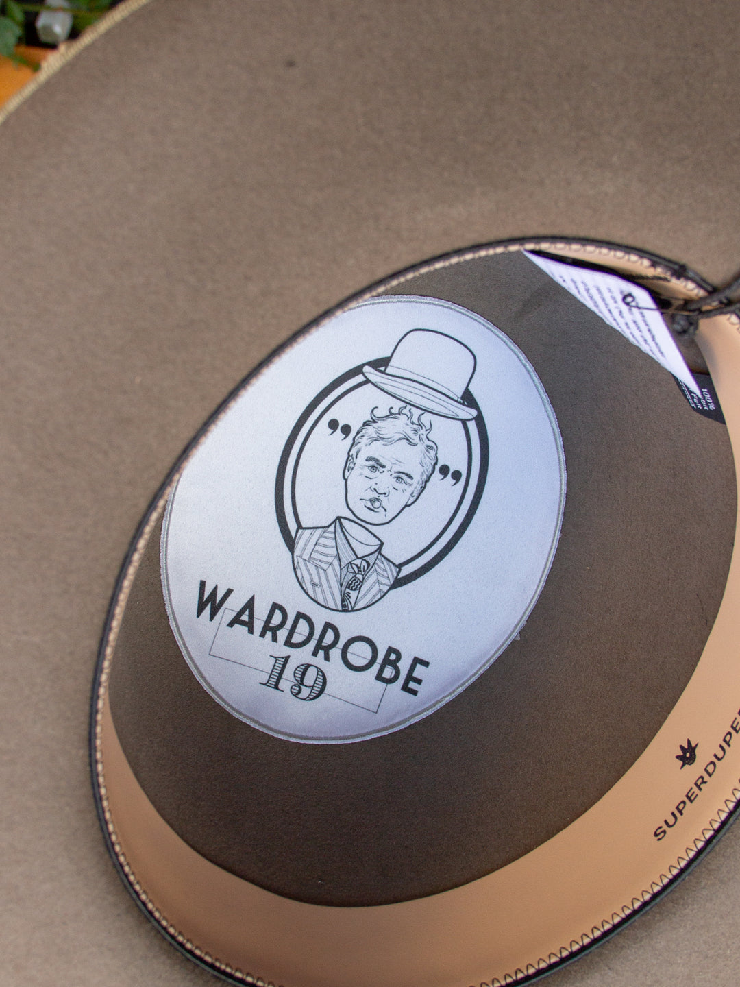 SuperDuper Hats X Wardrobe 19, Olsen Navajo Bowler, Grey Rabbit