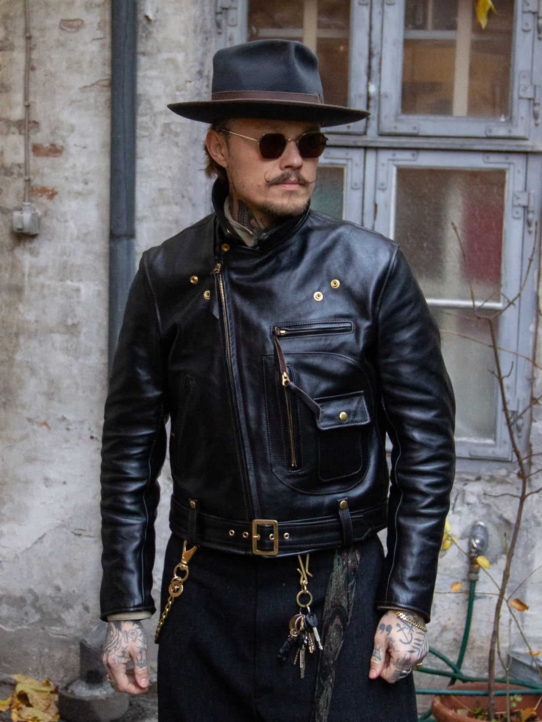 Aero Leather Clothing x Wardrobe 19, Vincent, Blackened Vicenza