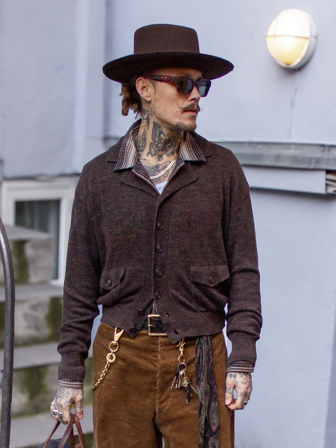 Belafonte Ragtime Clothing, A1 Cardigan, Brown Mix, 26-37