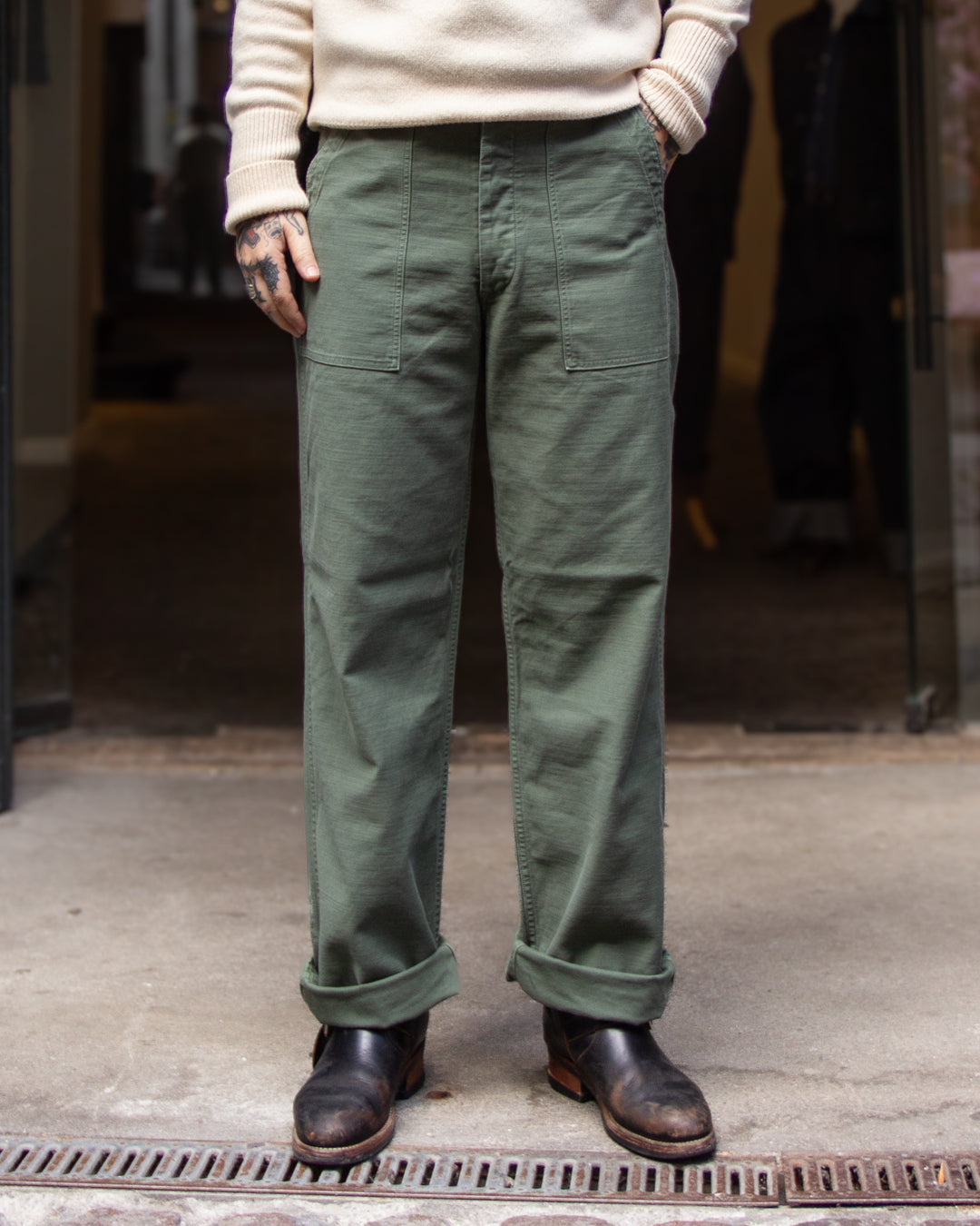 Fullcount, 1992-24A Utility Trousers, O.D on – Wardrobe 19