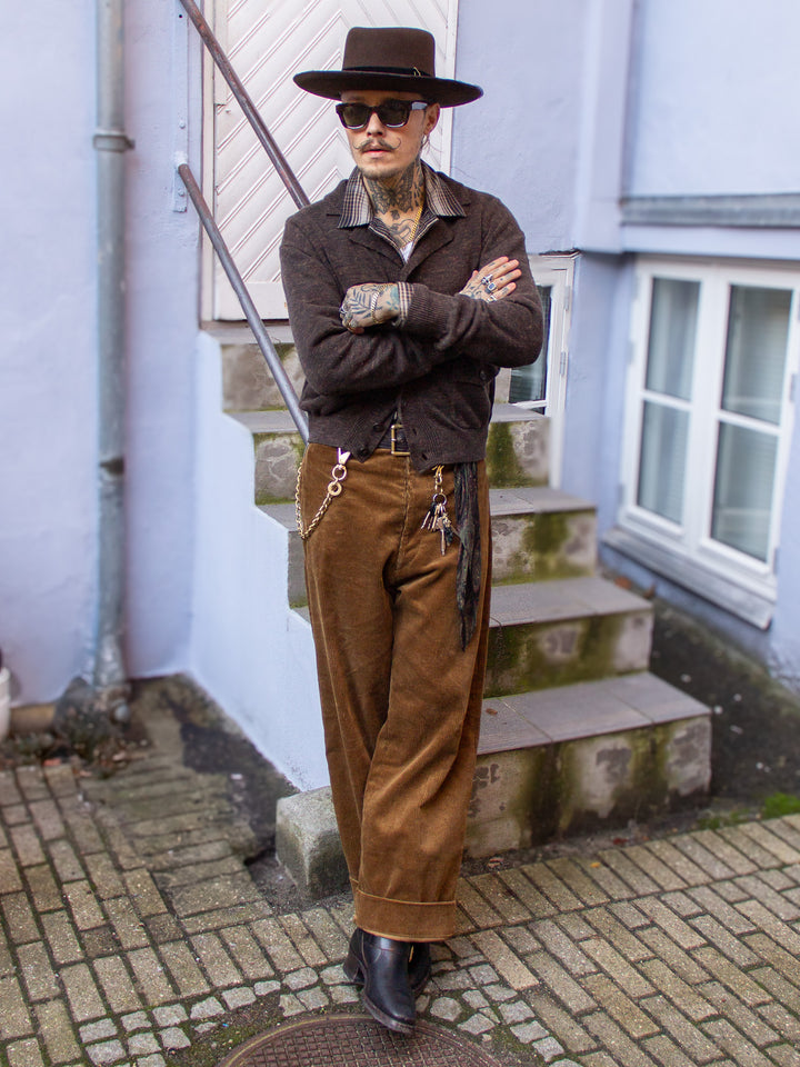 Belafonte Ragtime Clothing, A1 Cardigan, Brown Mix, 26-37