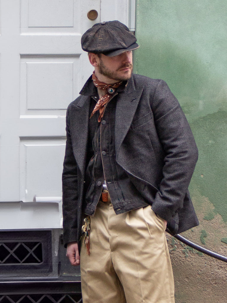 Belafonte Ragtime Clothing, Peaked Lapel Jacket Heather