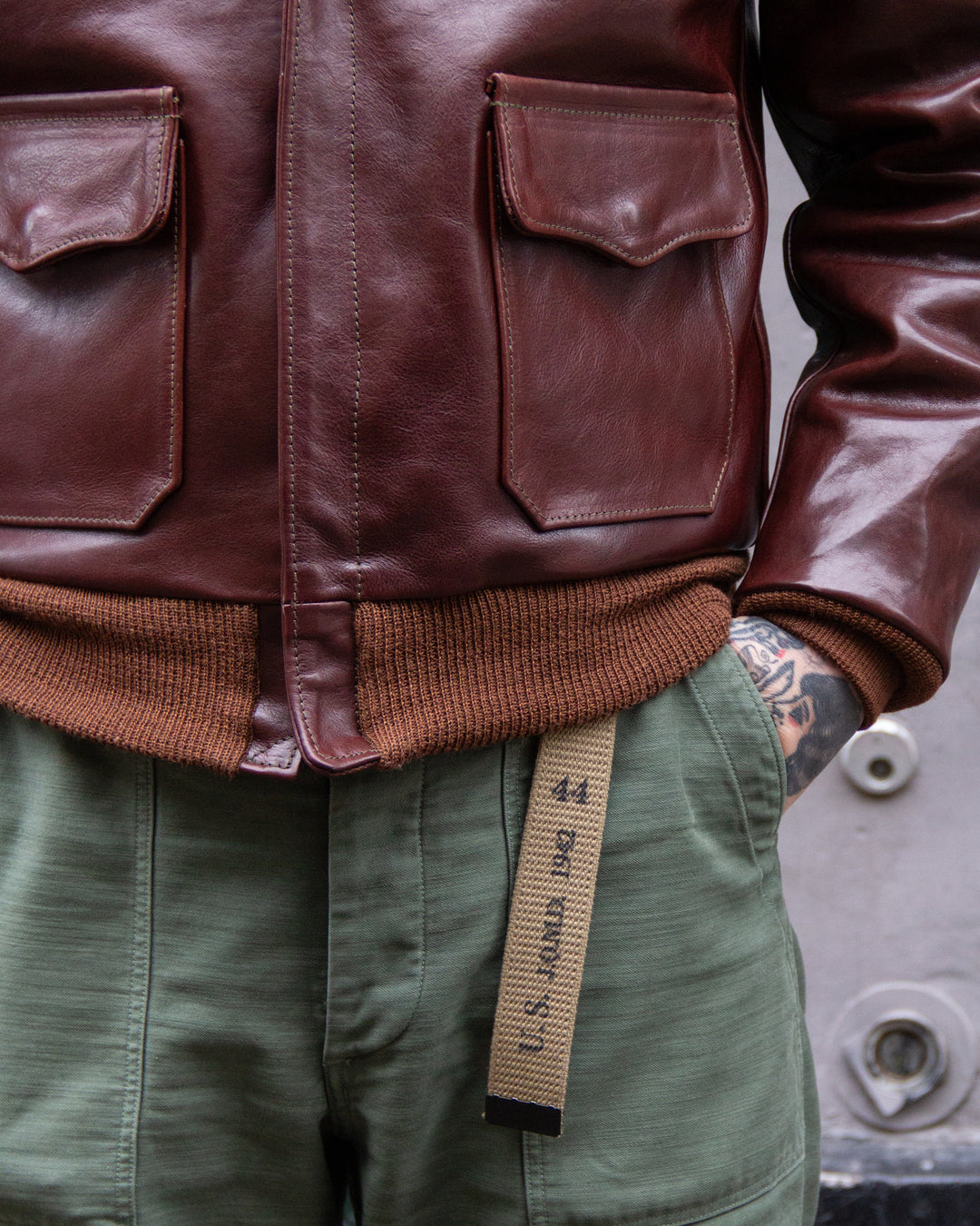 Aero Leather Clothing, Type A-2, Badalassi Tobacco – Wardrobe 19