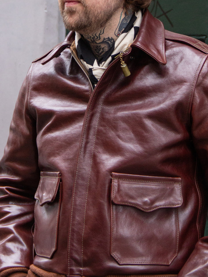Aero Leather Clothing, Type A-2, Badalassi Tobacco – Wardrobe 19