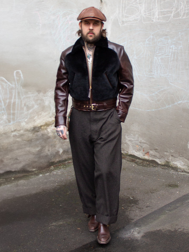 Aero Leather Clothing, Grizzly, Brown Chromexcel Horsehide