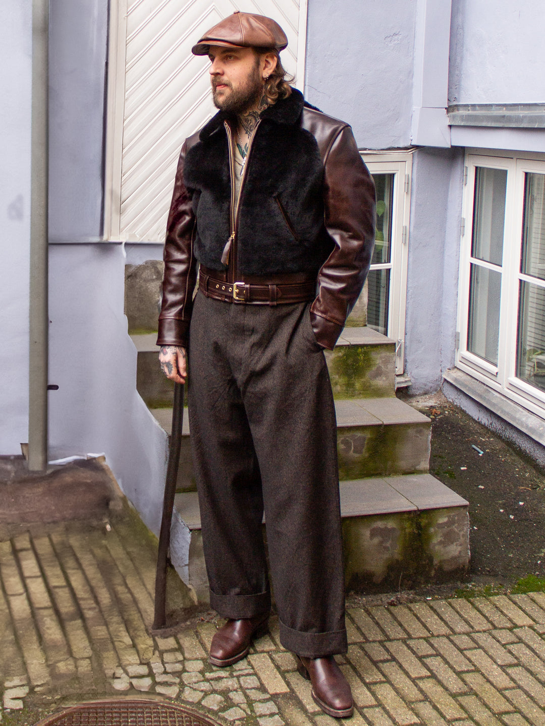 Aero Leather Clothing, Grizzly, Brown Chromexcel Horsehide