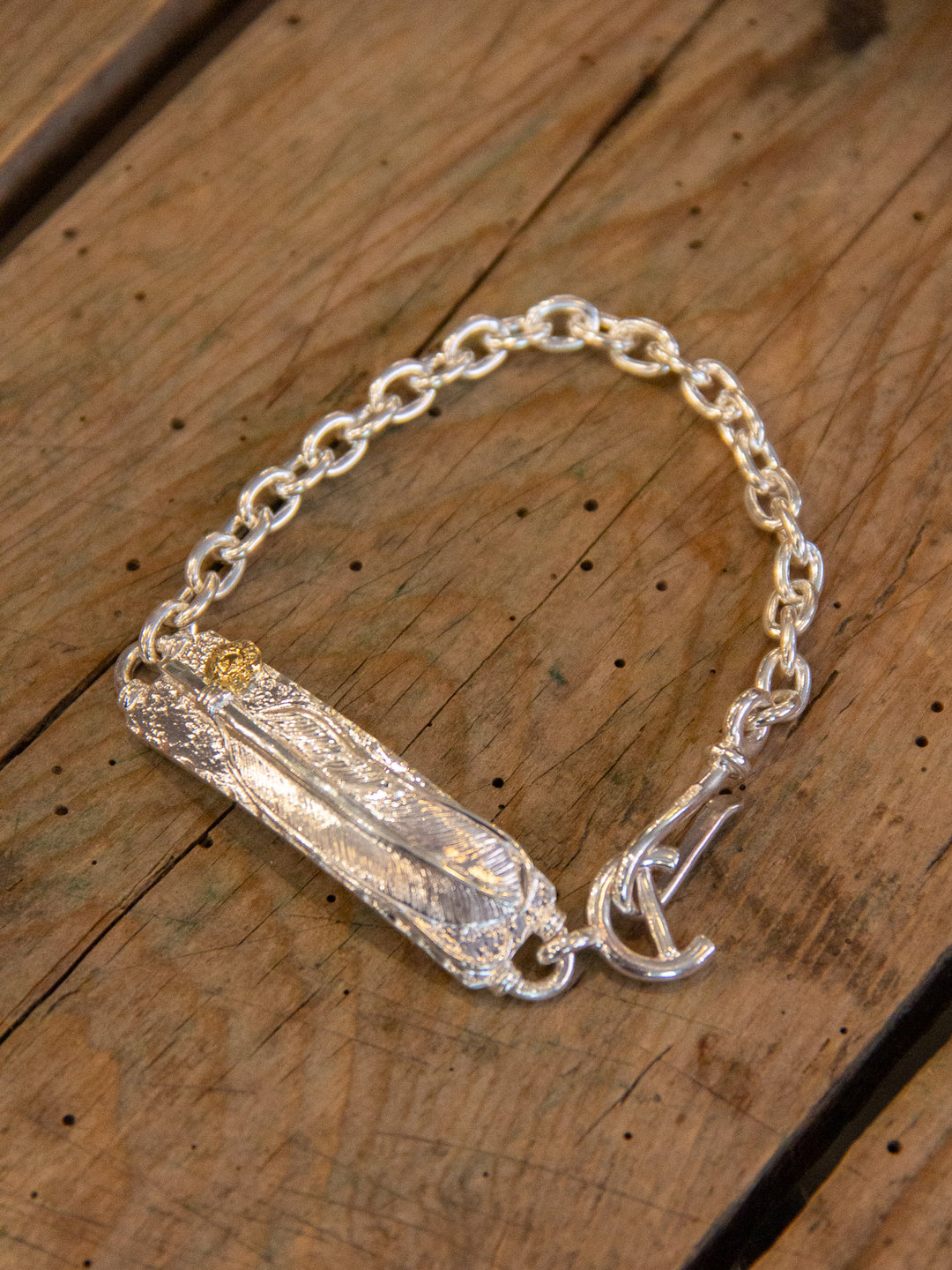 First Arrow's, Feather Barerock Bracelet With K18 – Wardrobe 19