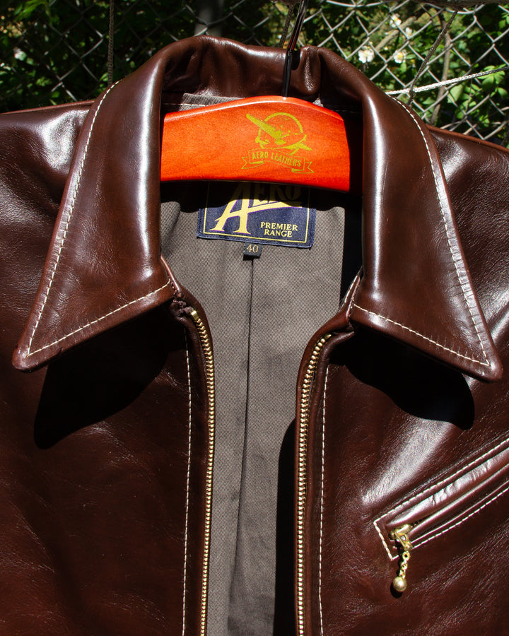 Aero x Wardrobe 19, Premier 1930's Half Belt, Brown Chromexcel Horse