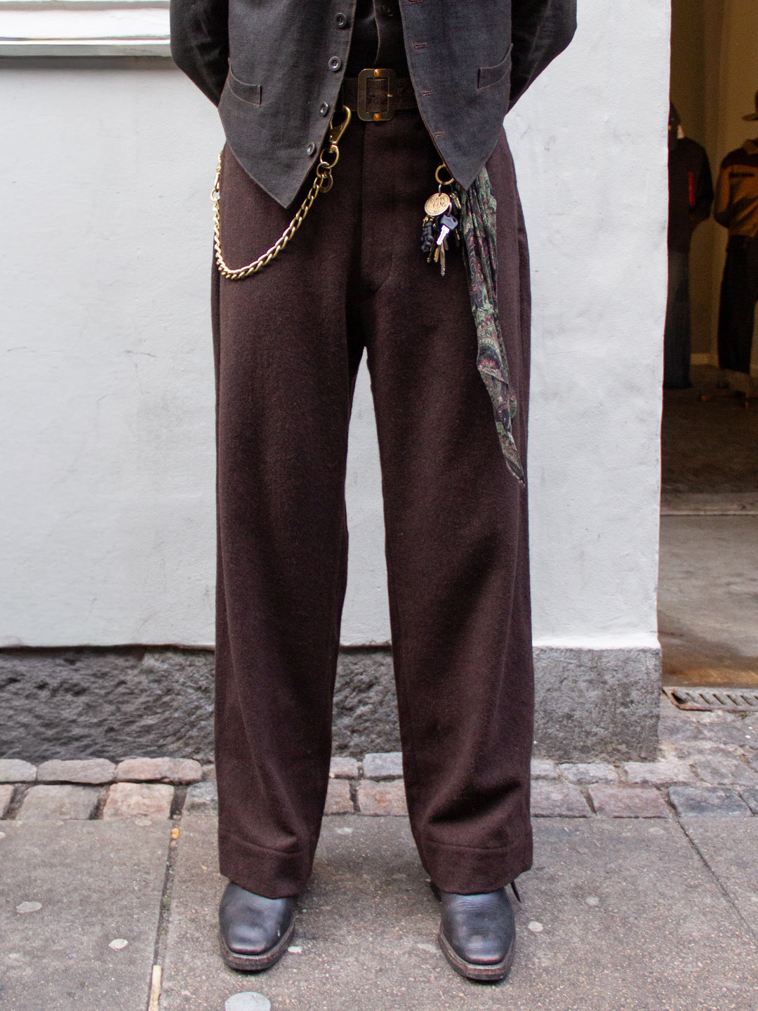 Belafonte Ragtime Clothing, Hiback Trousers Worn Yarn Wool 29-5
