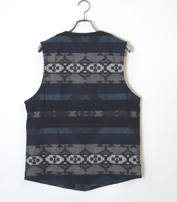 トップス SUGAR CANE / WOOL BLANKET VEST SC14493 Sugarcane NATIVE AMERICAN WOOL BLANKET VEST – Whitefeather
