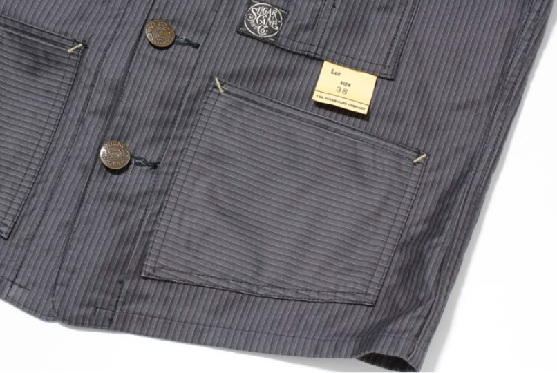 Sugar Cane, Work Vest, Gray Print Moleskin – Wardrobe 19