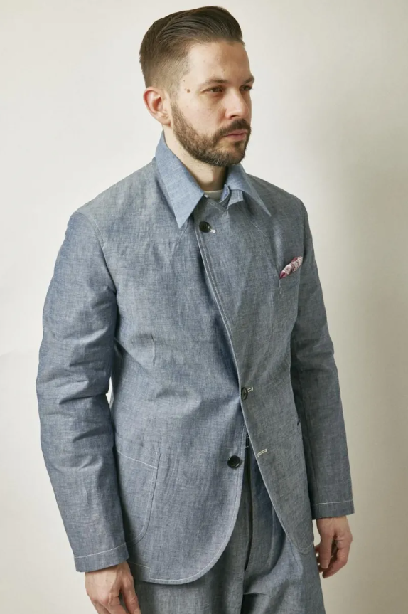 Belafonte Ragtime Clothing, Peaked Lapel No Lining, 30-1, Blue