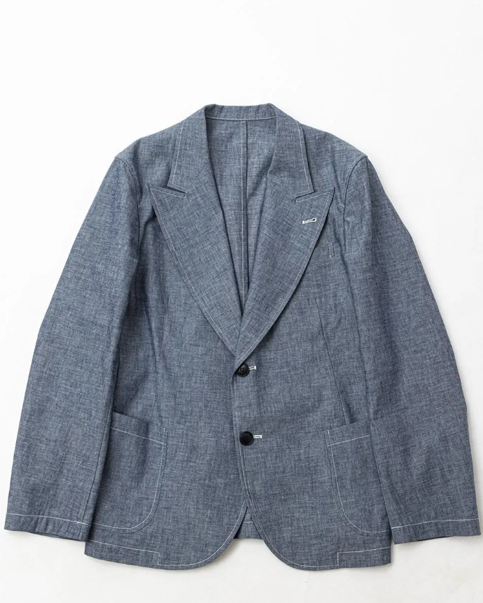 Belafonte Ragtime Clothing, Peaked Lapel No Lining, 30-1, Blue