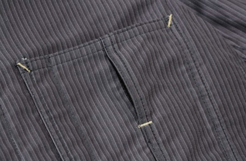 Sugar Cane, Work Coat, Gray Print Moleskin – Wardrobe 19