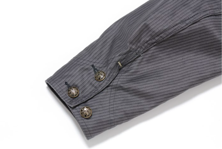 Sugar Cane, Work Coat, Gray Print Moleskin – Wardrobe 19