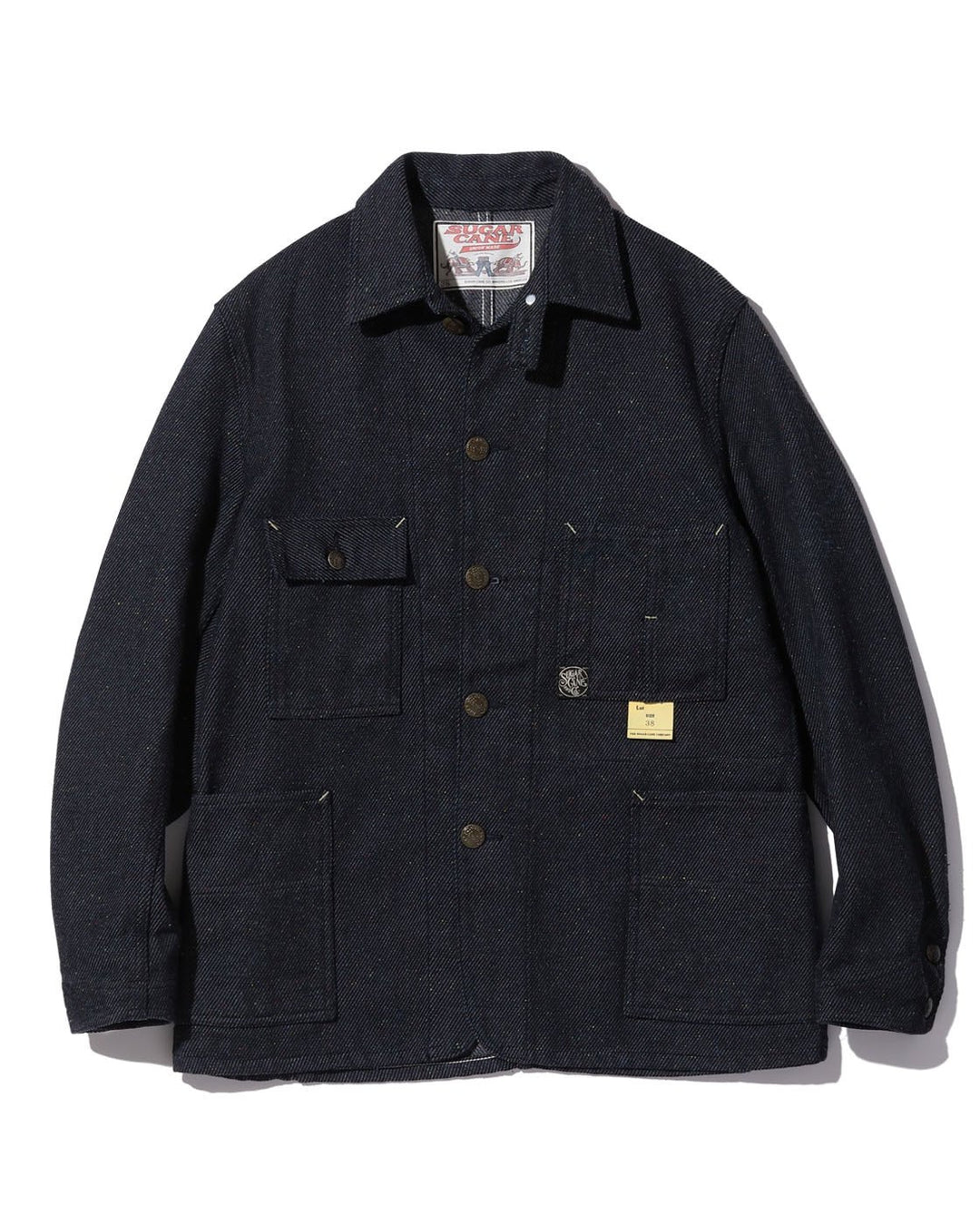 Sugar Cane, Fiction Romance 13.7oz. Indigo Nep Denim Work Coat, Sc1544 –  Wardrobe 19