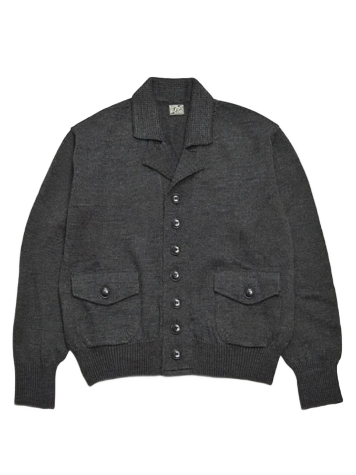 Belafonte Ragtime Clothing, A1 Cardigan, Charcoal Mix – Wardrobe 19