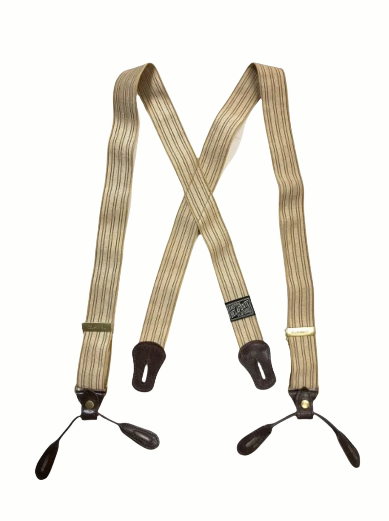 Belafonte Ragtime, Brace Suspenders, Brown x Gold Snap, BF-25-34 Belafonte Ragtime, Brace Suspenders, Brown x Gold Snap, BF-25-34