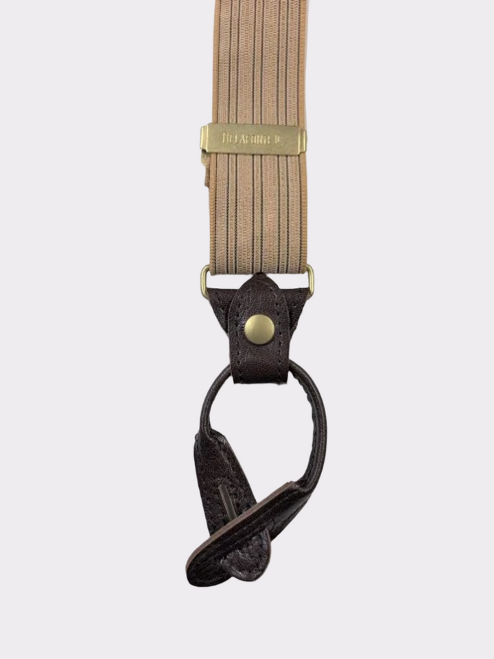 小物 BELAFONTE RAGTIME BRACE SUSPENDERS Belafonte Ragtime, Brace Suspenders, Brown x Gold Snap
