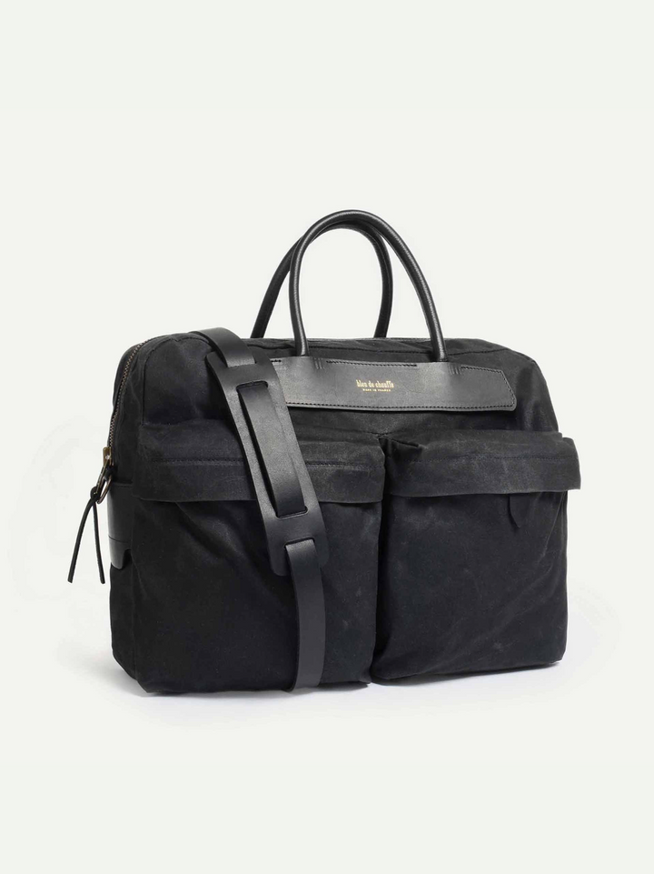 Bleu De Chauffe, Hélios Business Bag, Black – Wardrobe 19