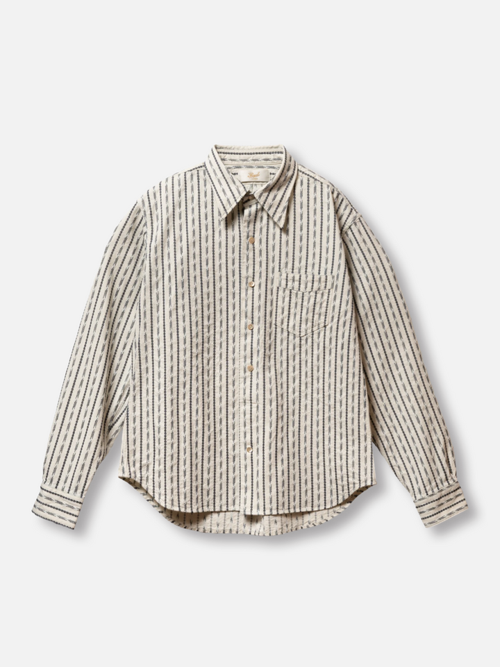 Prequel, S1015, Classic Long Point Shirt, Stripe – Wardrobe 19
