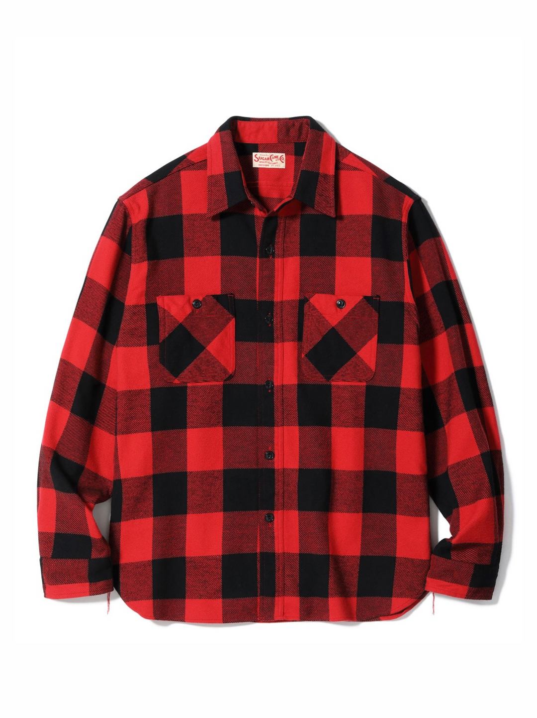 Sugar Cane, Work Shirt Twill Check SC29557, Red – Wardrobe 19