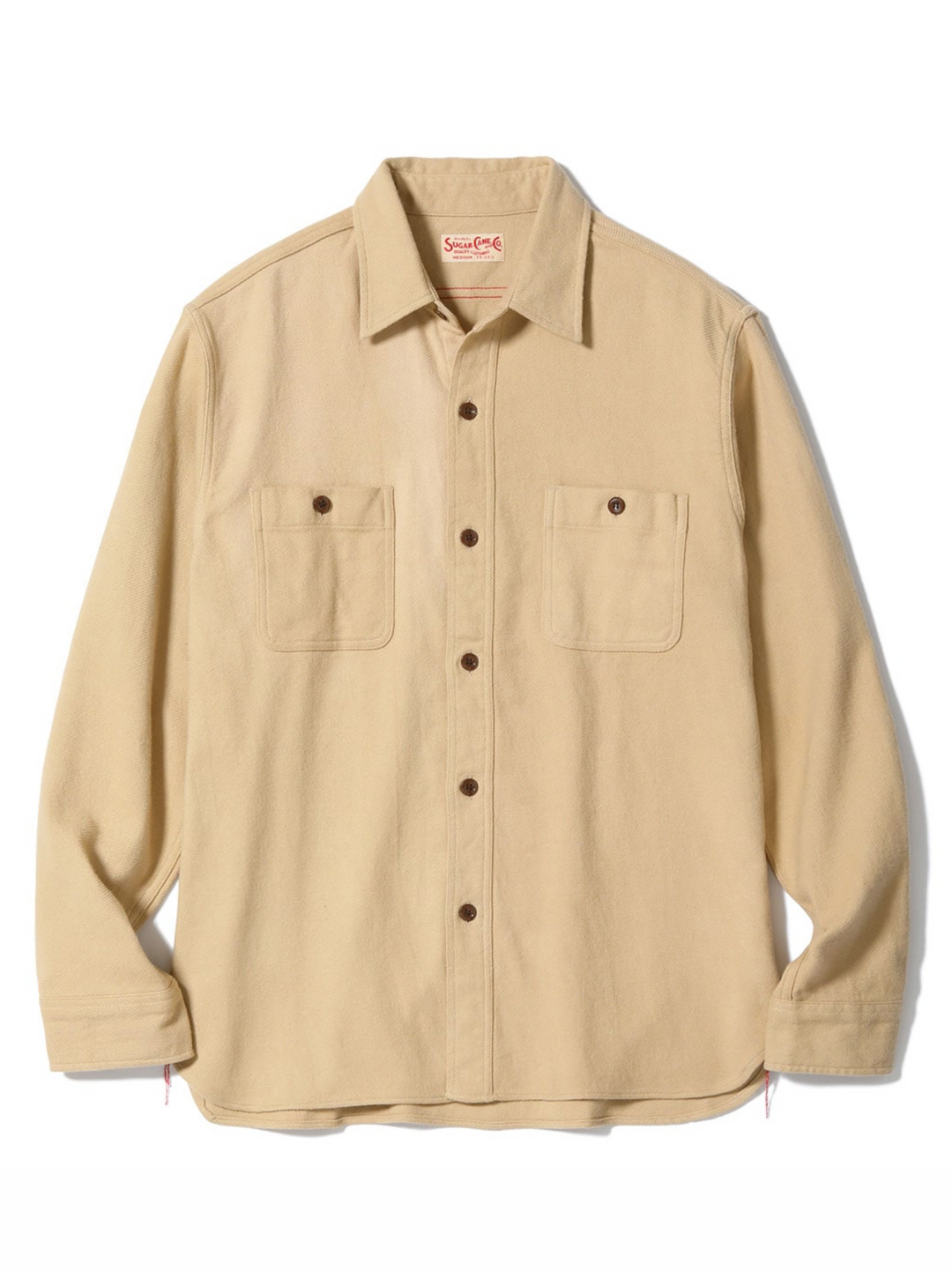 S*n様 フェローズ　SUGAR CANE　Cushman　長袖 半袖 ワークシ Sugar Cane, Work Shirt Cotton Twill SC29560, Beige – Wardrobe 19