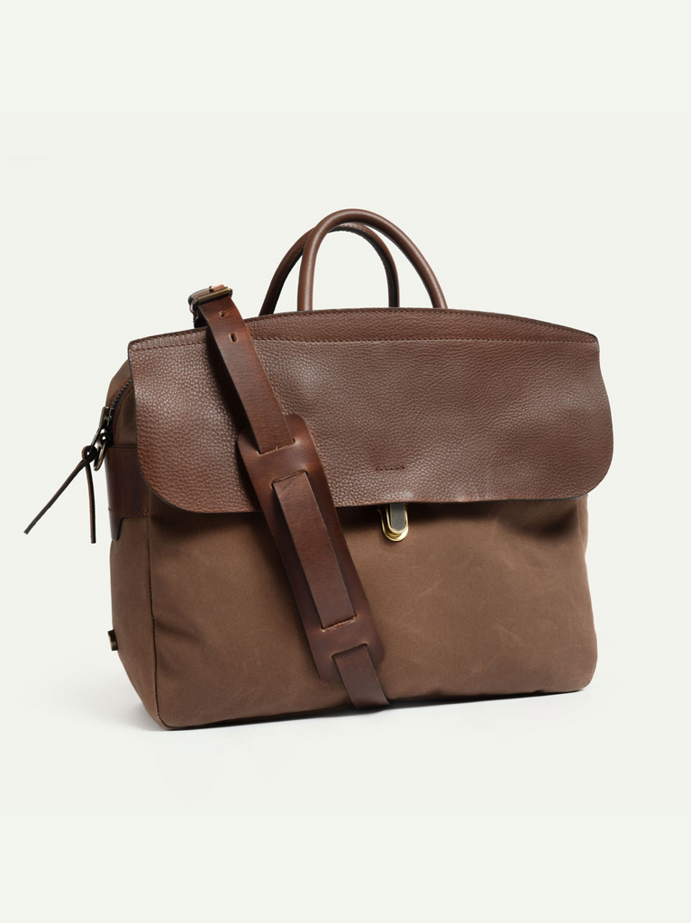 Bleu De Chauffe, Zeppo Business Bag, Hazelnut – Wardrobe 19