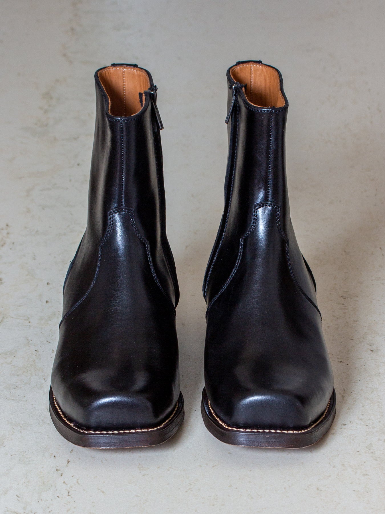 Bright Shoemakers, Square Cuban Chelsea, Black – Wardrobe 19
