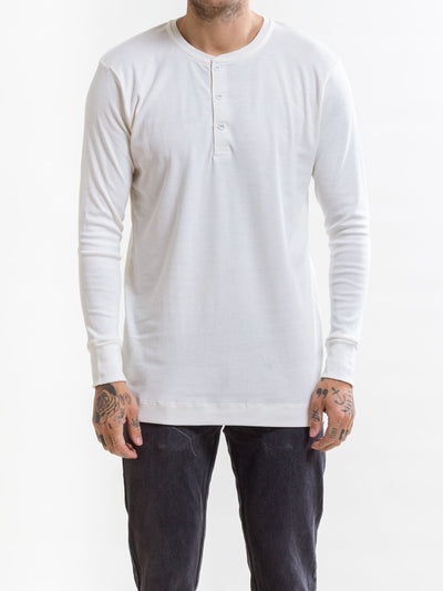Victory, LS Henley 200, Off-White